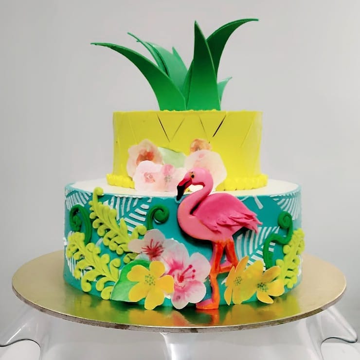 Garden of Paradise Birthday Cake Design For Kids