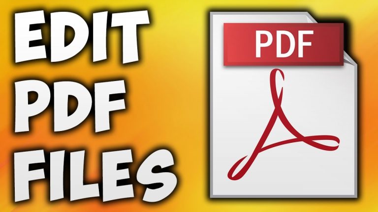 Edit A PDF File